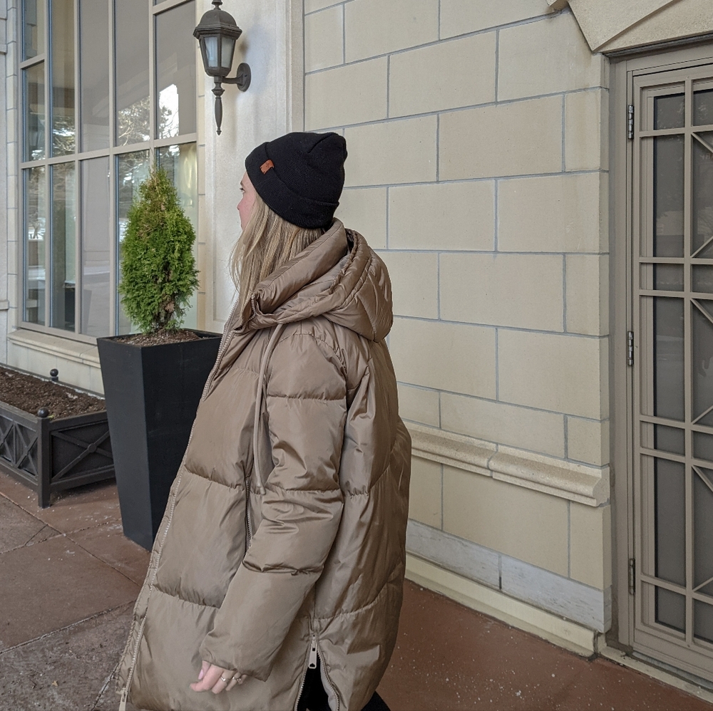 Zara Down Puffer Coat - Picture 4 of 8